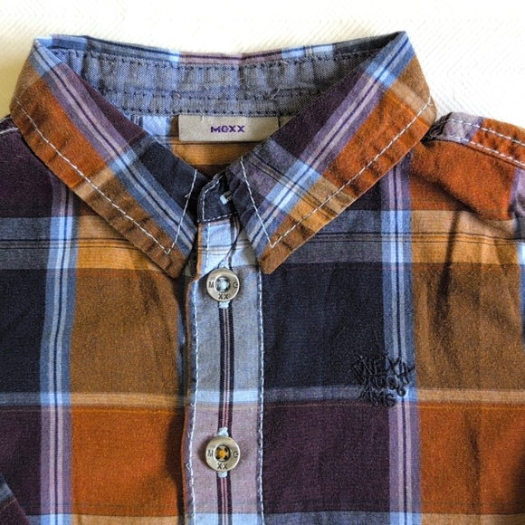 mexx plaid shirt & denim jeans matching outfit set 12-18 months baby toddler boy - Picture 7 of 16